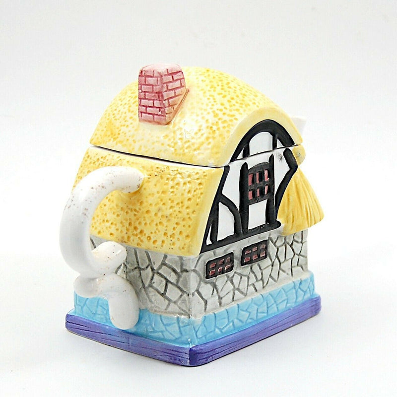 Load image into Gallery viewer, Collectable Cottage House Shaped Ceramic Teapot With Lid From Hudson Harvest Hh