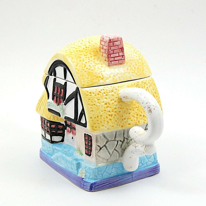 Load image into Gallery viewer, Collectable Cottage House Shaped Ceramic Teapot With Lid From Hudson Harvest Hh