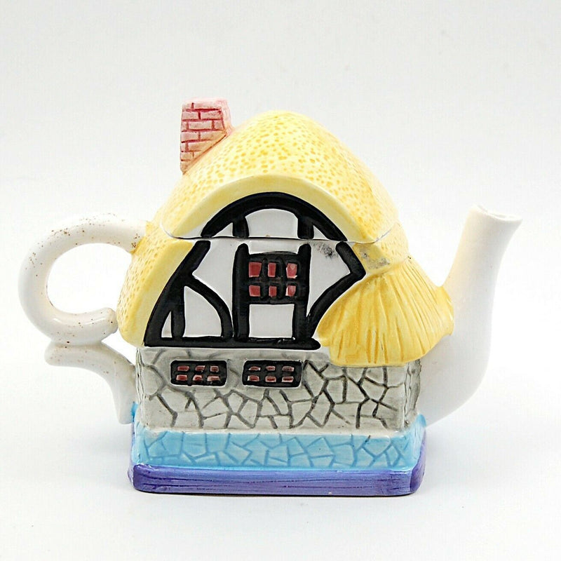 Load image into Gallery viewer, Collectable Cottage House Shaped Ceramic Teapot With Lid From Hudson Harvest Hh