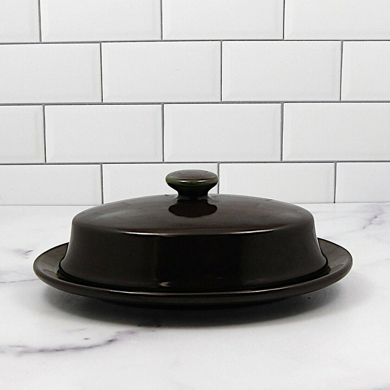 Load image into Gallery viewer, Franciscan Madeira Brown Butter 1/4 Lb Butter Dish Plate and Lid Dinnerware