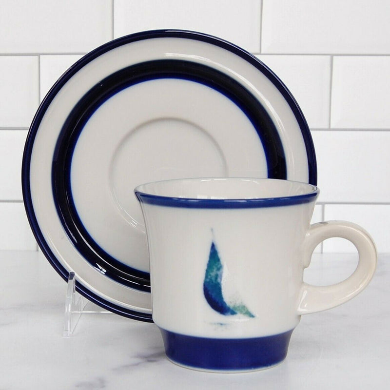Load image into Gallery viewer, Noritake China Running Free Saucer & Tea Cup Coffee Mug Vintage Stoneware Japan
