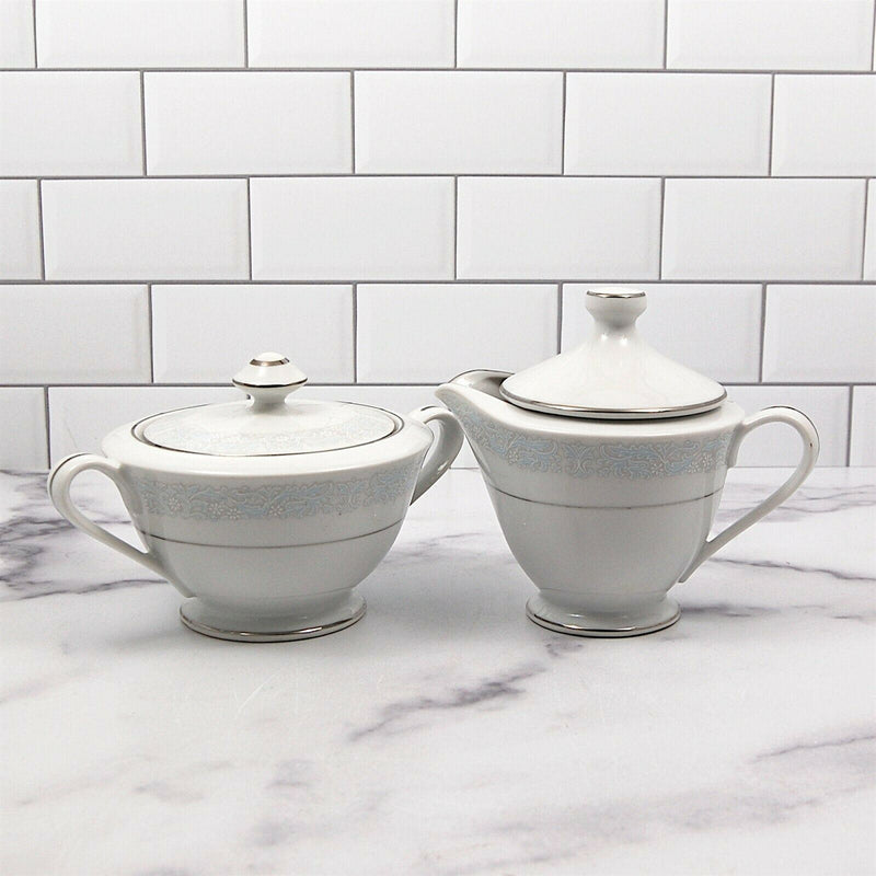 Load image into Gallery viewer, Bluedale by Fine China of Japan Cream and Sugar Set Dinnerware 3074
