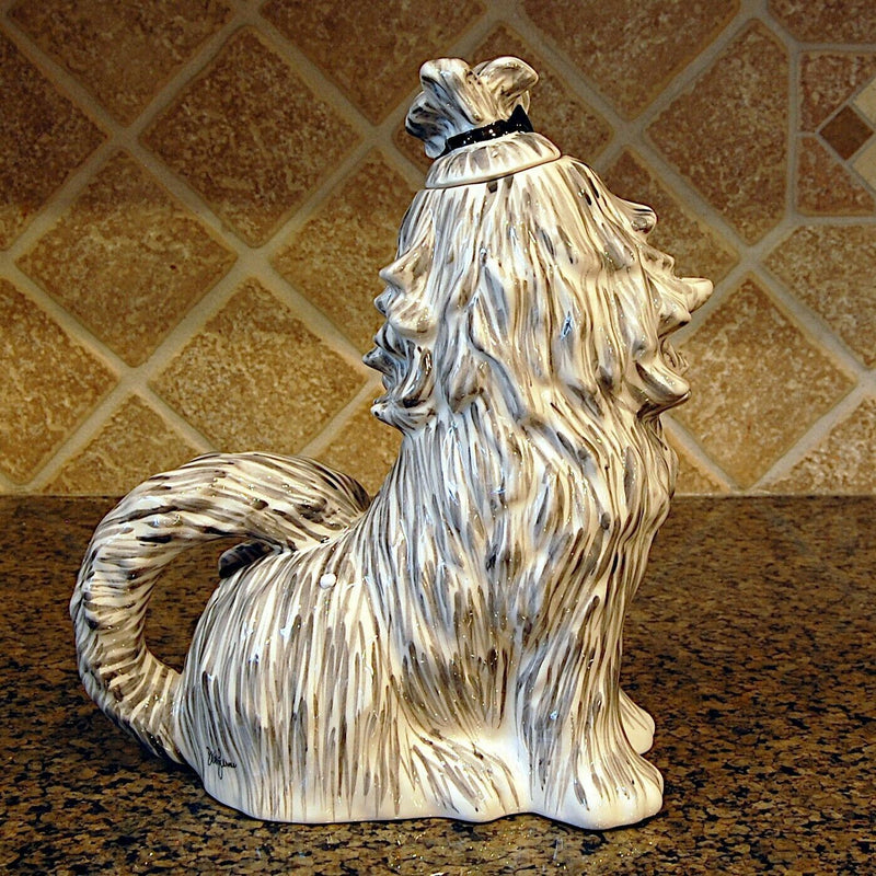 Load image into Gallery viewer, Shih Tzu Dog Teapot Collectible Animal Ceramics Tea Pot by Blue Sky Clayworks