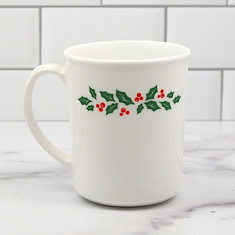 Load image into Gallery viewer, Corelle Corning Winter Holly Coffee Cup Set of 4 Red Berries Xmas Mugs