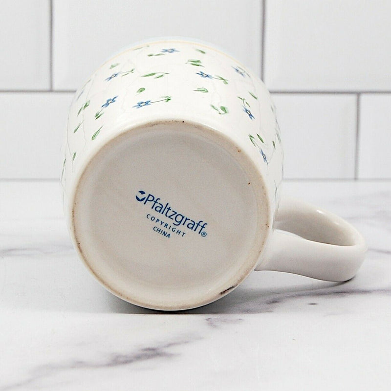 Load image into Gallery viewer, Pfaltzgraff Melissa Set of 4 Floral Yellow Band Coffee Mugs Dinnerware Cups