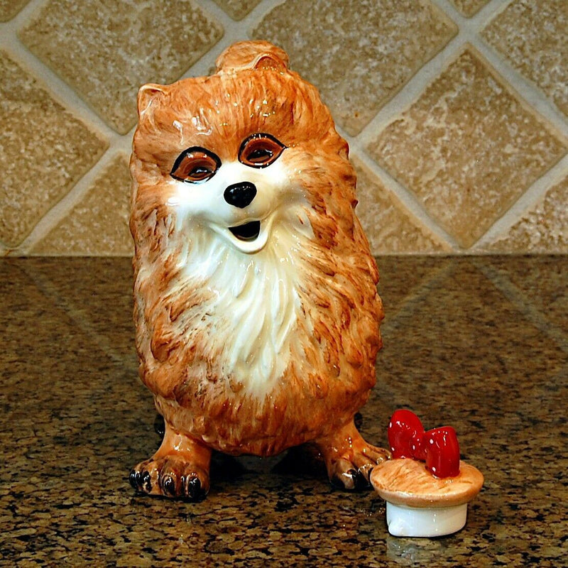 Load image into Gallery viewer, Whitney Pomeranian Pom Dog Teapot Ceramics Animal Décor by Blue Sky Clayworks