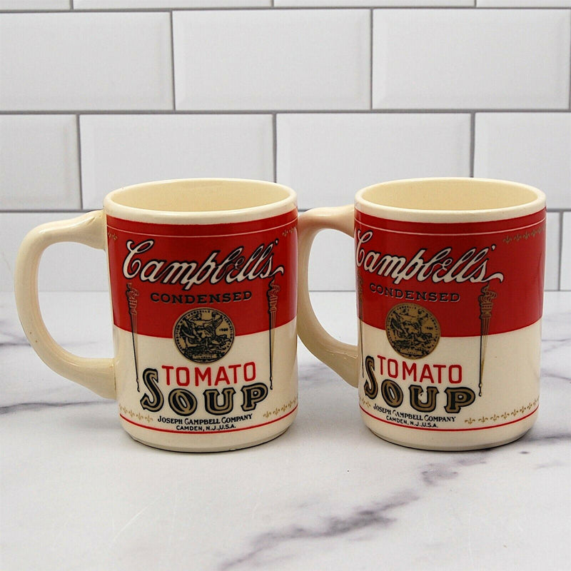 Load image into Gallery viewer, Campbells Homestyle Tomato Soup Set of 2 Mugs 12oz 341ml Ceramic Tea Cups