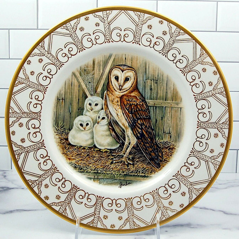 Load image into Gallery viewer, Barn Owl The Edward Marshall Boehm Owl Plate Collection Limited No Box 10 5/8"