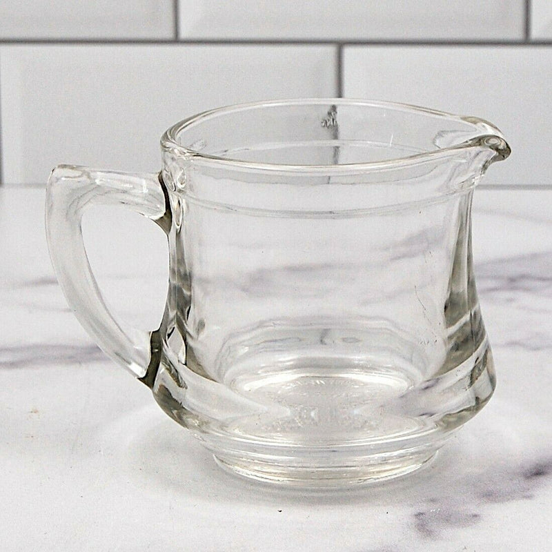 Load image into Gallery viewer, Kelloggs Correct Cereal Clear Glass Creamer Pitcher Set of 2 Individual Servers