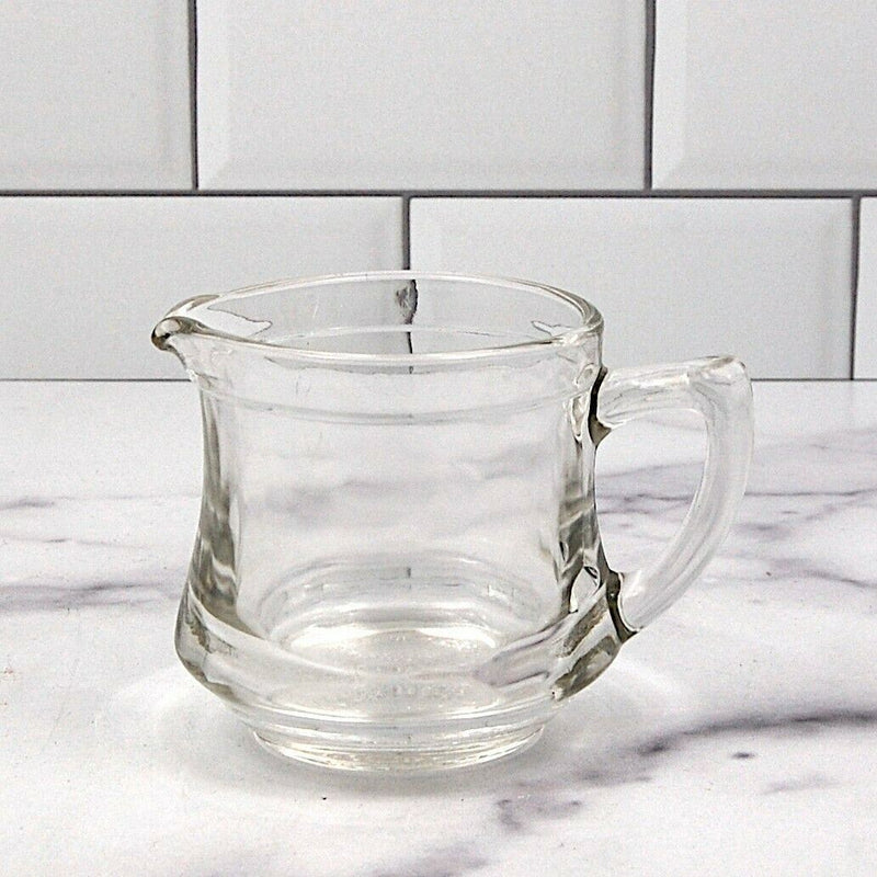Load image into Gallery viewer, Kelloggs Correct Cereal Clear Glass Creamer Pitcher Set of 2 Individual Servers