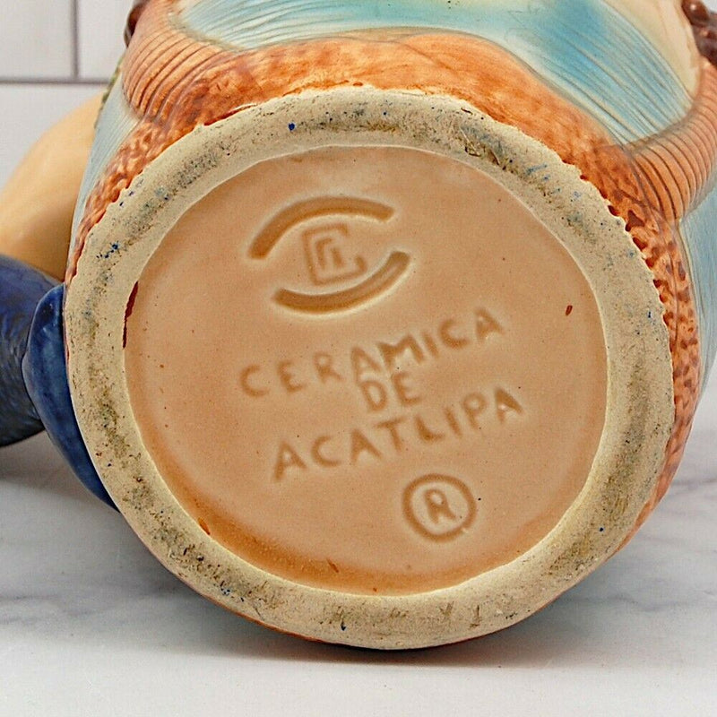 Load image into Gallery viewer, CERAMICA DE ACATLIPA Colorful Acapulco Coffee Tea Mug with Mermaid Handle