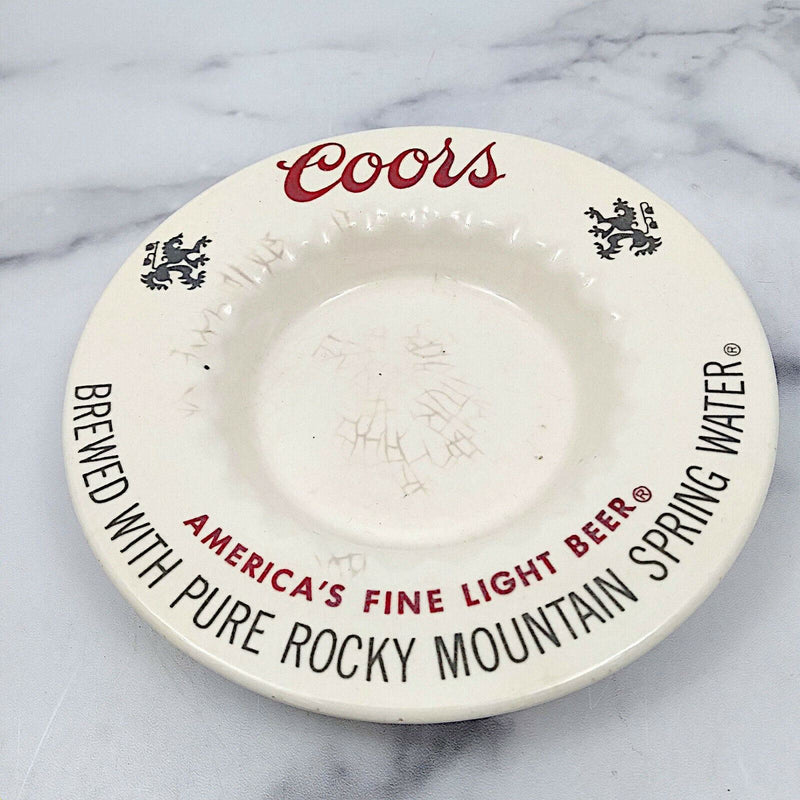 Load image into Gallery viewer, Coors Ceramic Ashtrays 6” W 1” H America’s Fine Light Beer