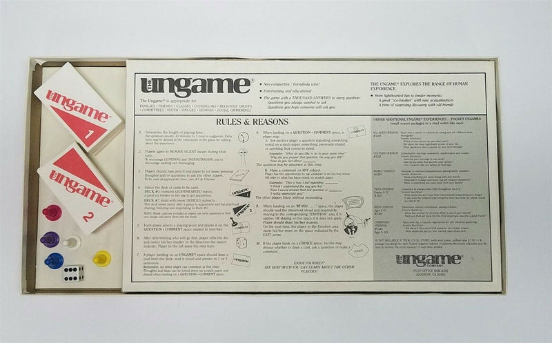 Load image into Gallery viewer, The Ungame Christian Version 1988 Edition Dr James Dobson by Talicor