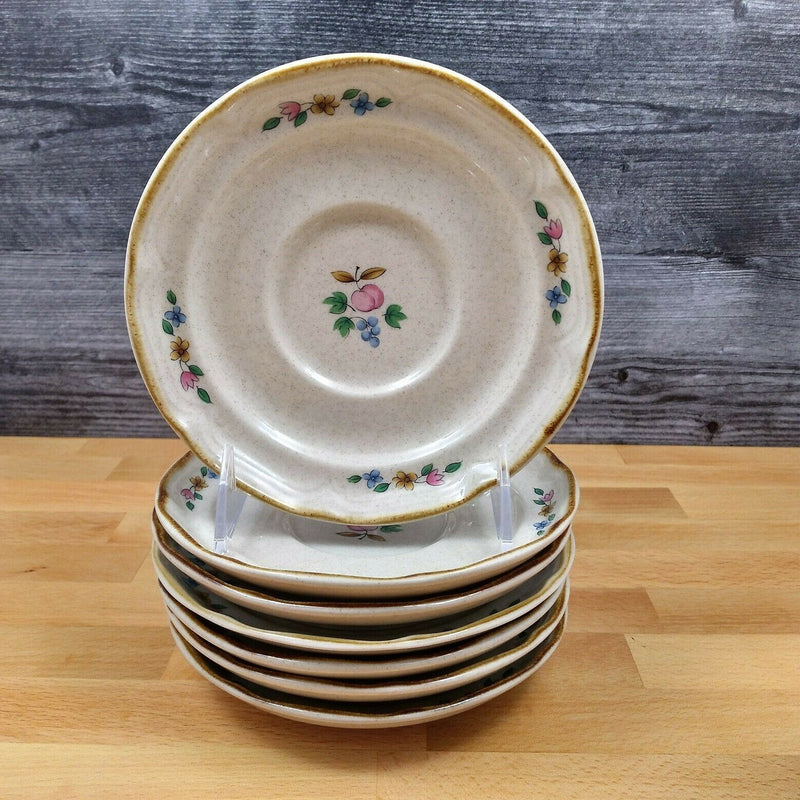 Load image into Gallery viewer, Heartland International Saucers Set of 7 for Coffee Mug & Tea Cup Farm Scene Tan