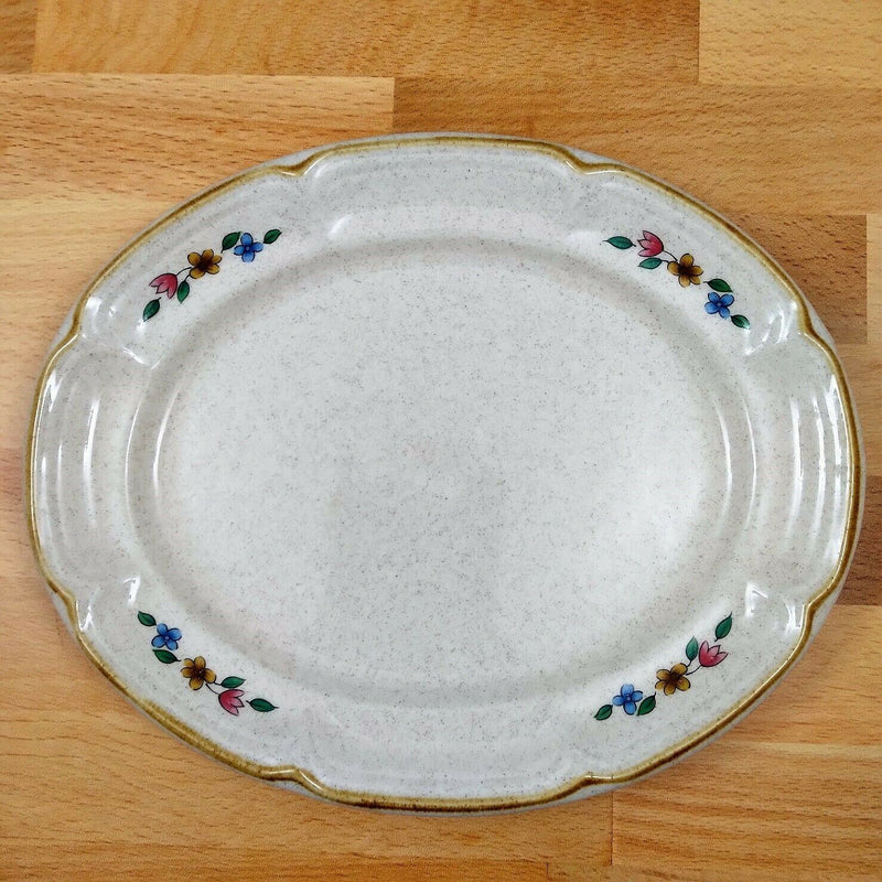 Load image into Gallery viewer, Heartland International China Gravy Boat and Under Plate Farm Scene Set Tan Trim