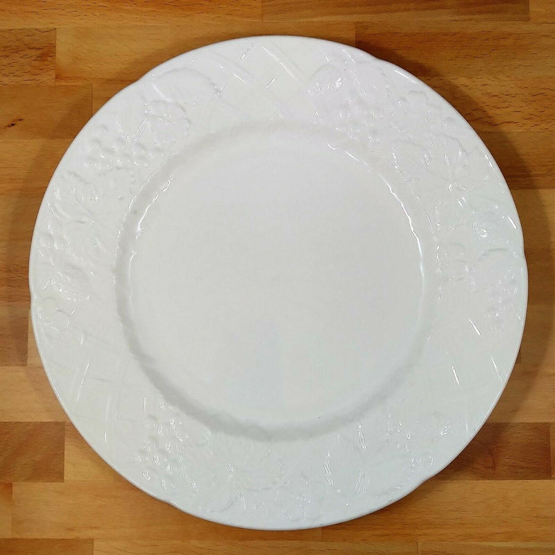 Load image into Gallery viewer, Mikasa English Countryside Embossed Platter White DP 900 13" (33cm) Chop Plate