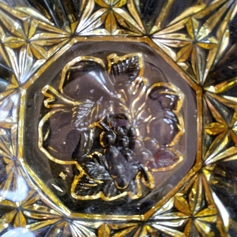 Load image into Gallery viewer, Federal Depression Glass Pioneer Amber 7 7/8" Fruit Bowl Fluted Edge Vintage