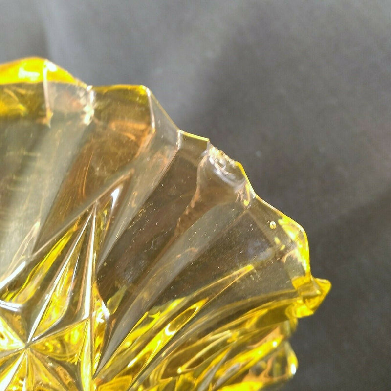 Load image into Gallery viewer, Federal Depression Glass Pioneer Amber 7 7/8" Fruit Bowl Fluted Edge Vintage