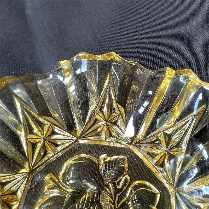 Load image into Gallery viewer, Federal Depression Glass Pioneer Amber 7 7/8" Fruit Bowl Fluted Edge Vintage