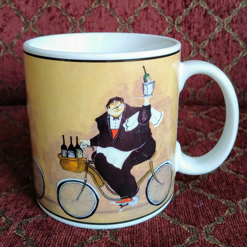 Load image into Gallery viewer, Set of 2 Coffee Mugs Sakura Chefs To Go Tea Cups Ceramic