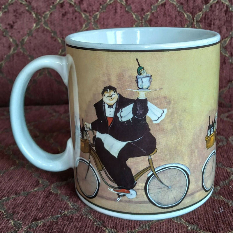 Load image into Gallery viewer, Set of 2 Coffee Mugs Sakura Chefs To Go Tea Cups Ceramic