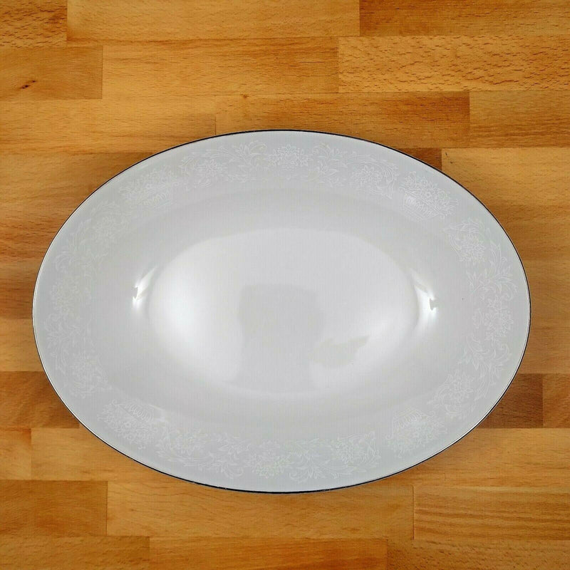 Load image into Gallery viewer, Oval Vegetable Serving Bowl by Fine China of Japan RJZS Elegant Lace 11 inch