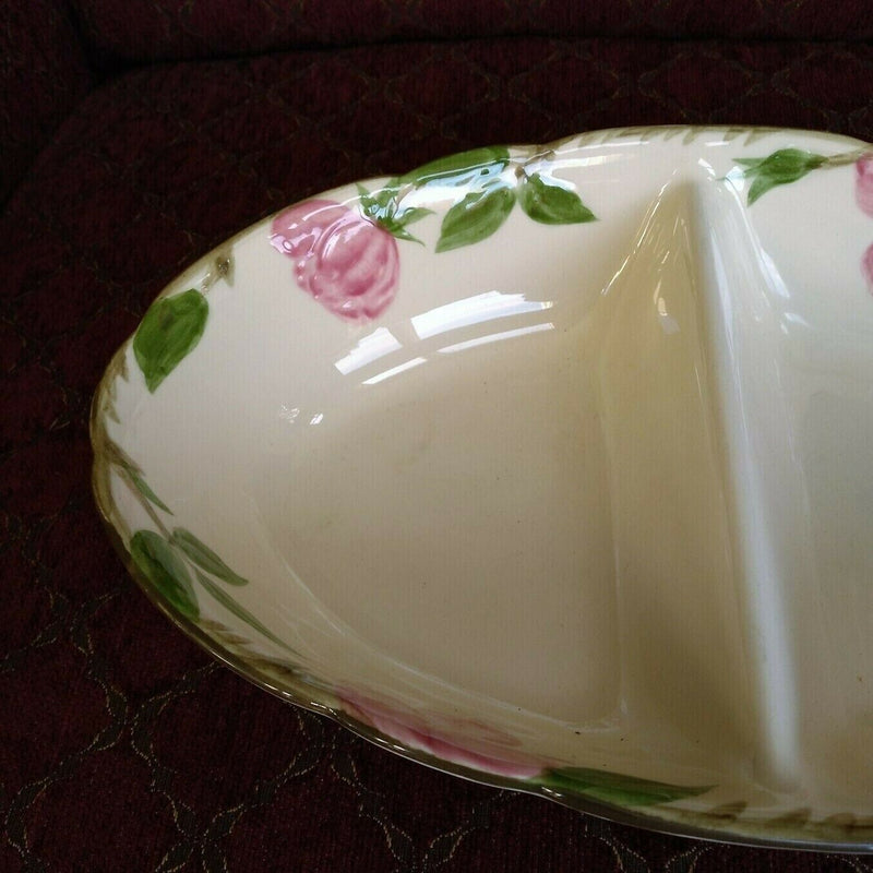 Load image into Gallery viewer, Franciscan Desert Rose 10 Inch Oval Divided Vegetable USA Brown Mark