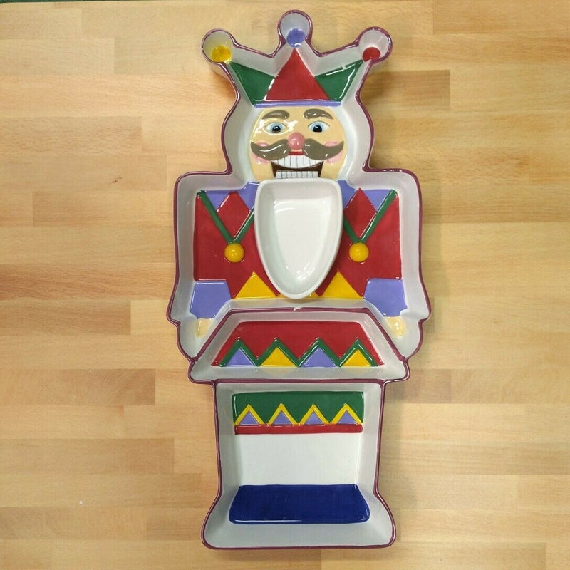 Load image into Gallery viewer, Holiday Traditions Nutcracker Soldier Relish Tray by Jenny & Jeff Designs