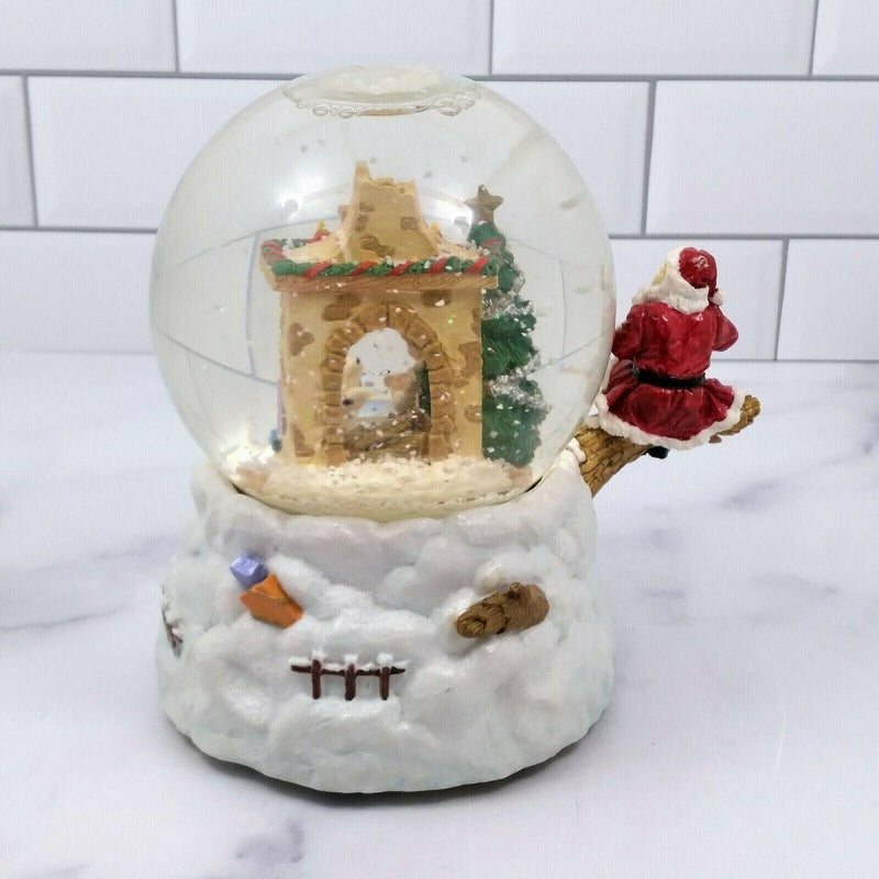 Load image into Gallery viewer, Santa World Snow Globe Musical