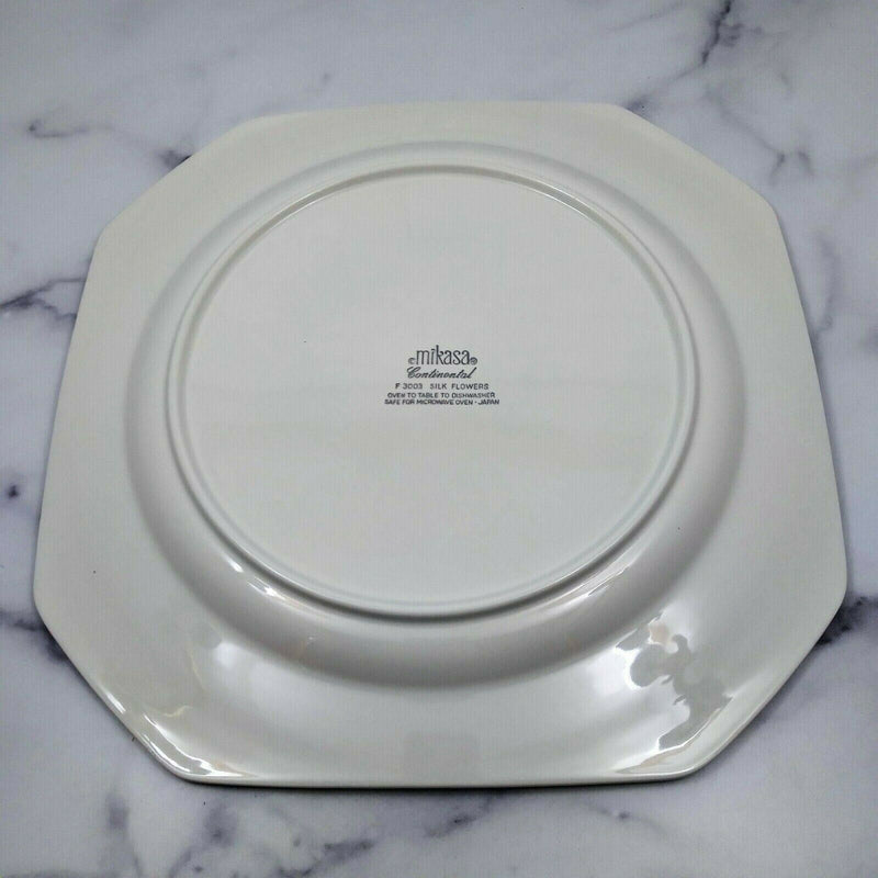 Load image into Gallery viewer, Mikasa Continental Silk Flowers Platter Chop Plate 12” F3003 Octagon Japan