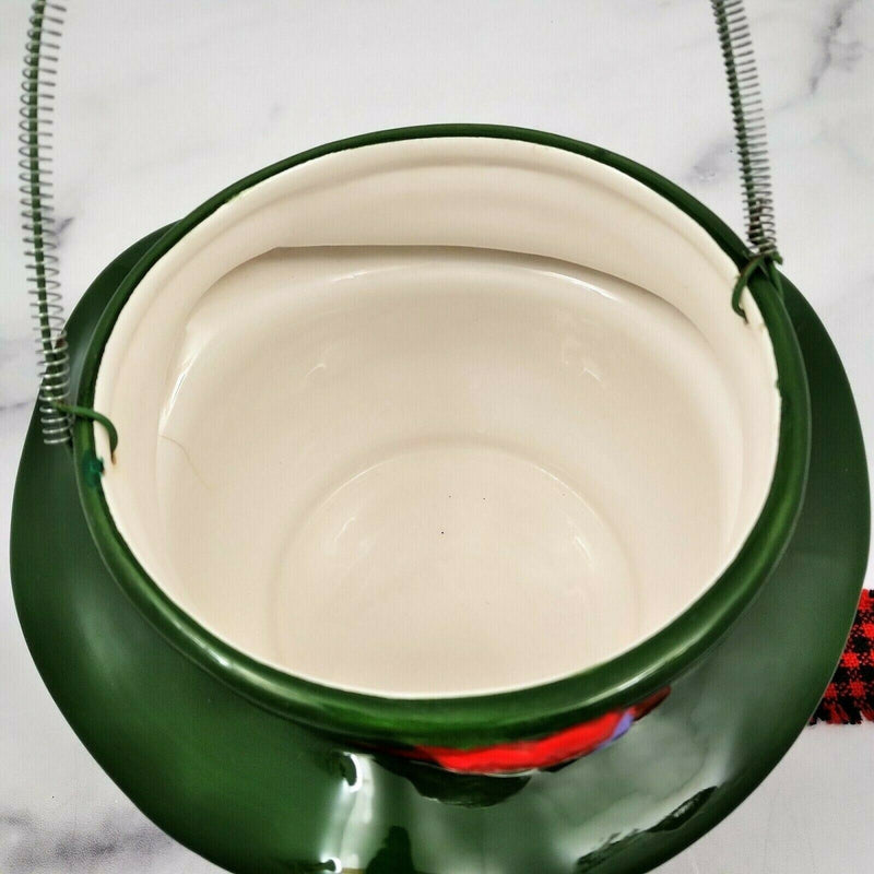 Load image into Gallery viewer, Snowman Christmas Candy Bowl or Holiday Hanging Decorative Flower Planter