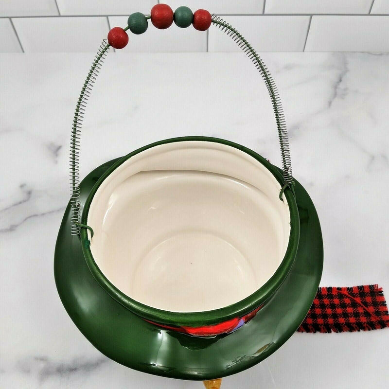 Load image into Gallery viewer, Snowman Christmas Candy Bowl or Holiday Hanging Decorative Flower Planter