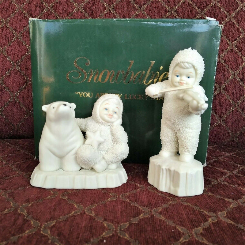 Load image into Gallery viewer, Snowbabies by Department 56 68814 You Are My Lucky Star in Original Box