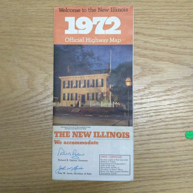 Load image into Gallery viewer, Illinois 1972 Official Highway Travel Road Map