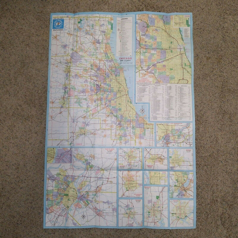 Load image into Gallery viewer, Illinois 1972 Official Highway Travel Road Map