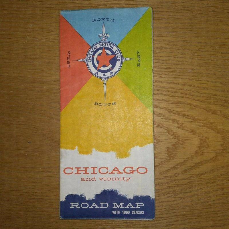 Load image into Gallery viewer, Chicago And Vicinity 1960 Highway Travel Road Map
