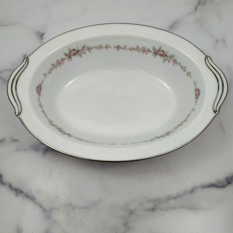 Load image into Gallery viewer, Noritake China Rosepoint 10 inch Oval Vegetable Bowl Vintage Ceramic 6206
