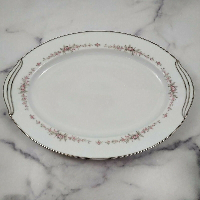 Load image into Gallery viewer, Noritake China Rosepoint 14-inch Oval Serving Platter Vintage Ceramic 6206