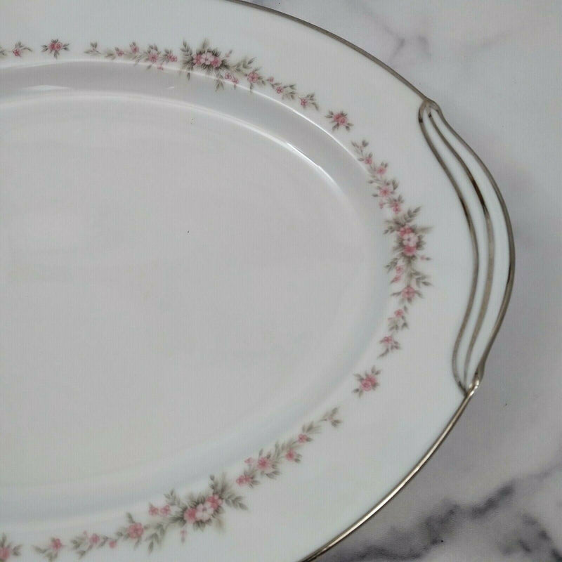 Load image into Gallery viewer, Noritake China Rosepoint 14-inch Oval Serving Platter Vintage Ceramic 6206