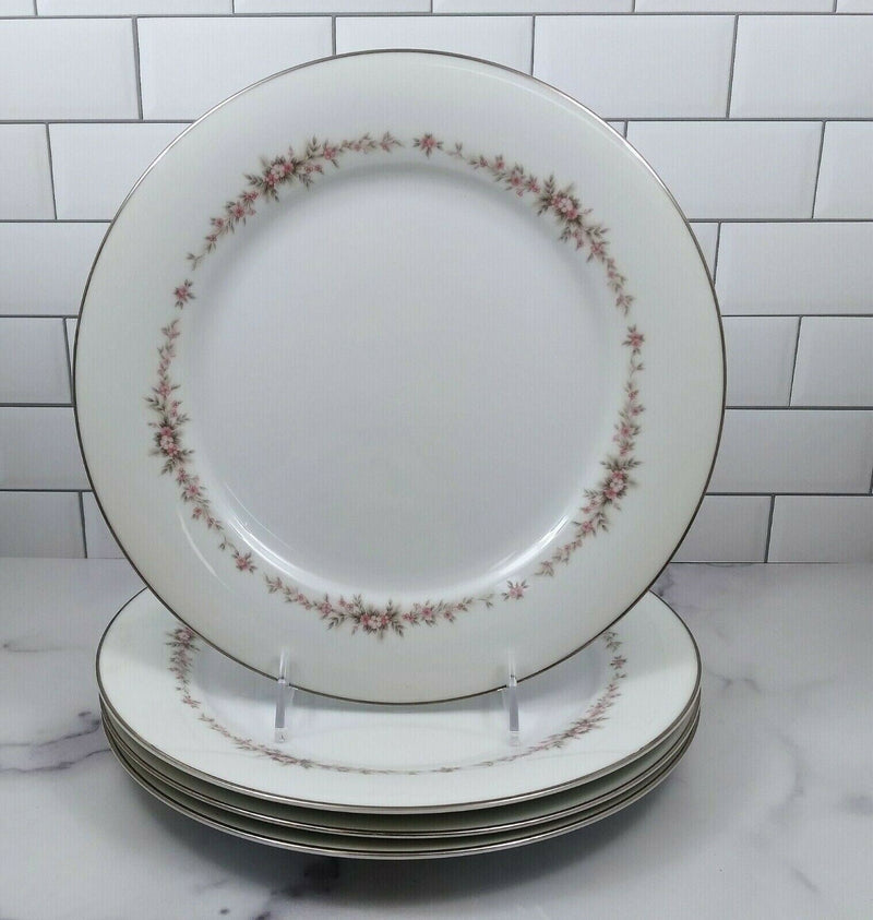 Load image into Gallery viewer, Noritake China Rosepoint 8 inch Salad Plate Set of 4 Vintage Japan Ceramic 6206
