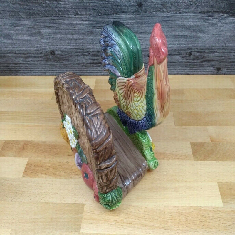Load image into Gallery viewer, Fitz & Floyd Classics Rooster Napkin or Mail Holder Farmhouse Decor