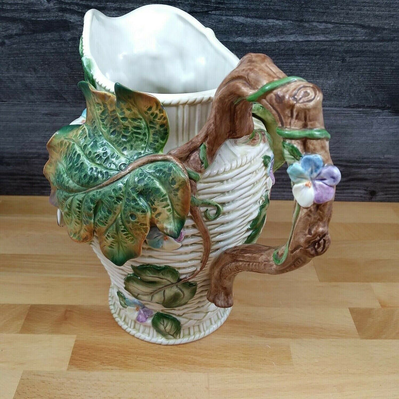 Load image into Gallery viewer, Fitz & Floyd Pitcher Old World Rabbits 60 oz Pitcher Farmhouse Carafe Decor