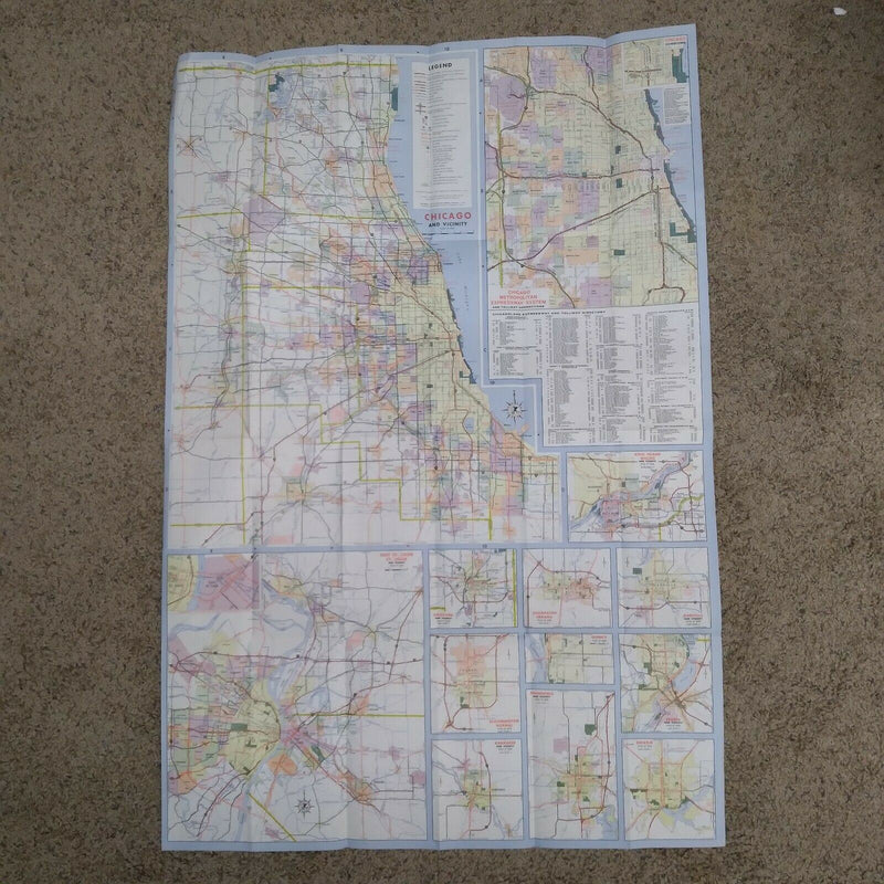 Load image into Gallery viewer, Illinios Official Highway Map 1967