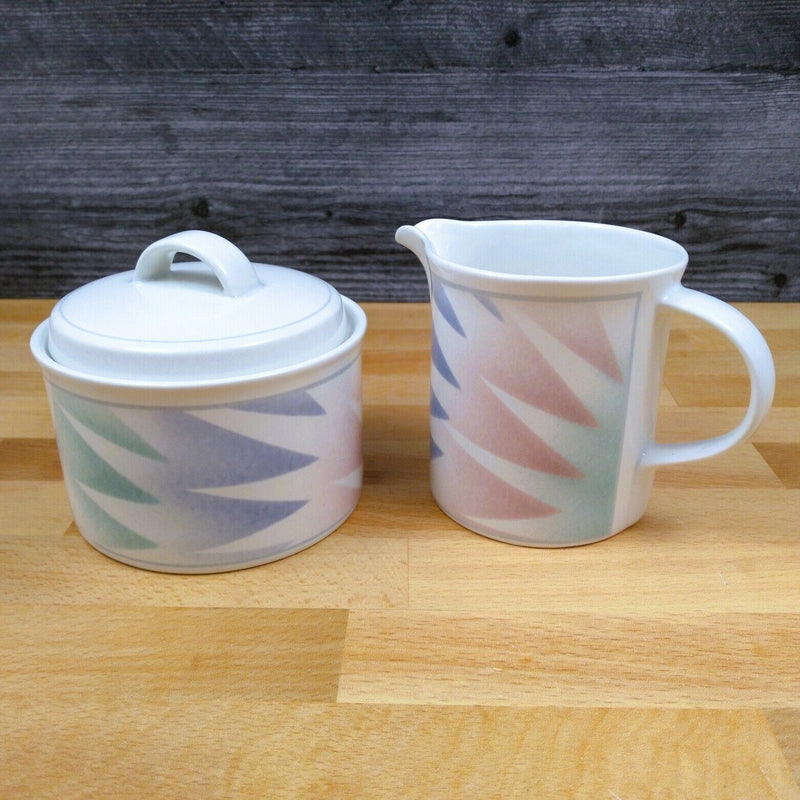 Load image into Gallery viewer, Mikasa Intaglio Fantazz Creamer Pitcher & Sugar Bowl with Lid CAC64 John Bergen