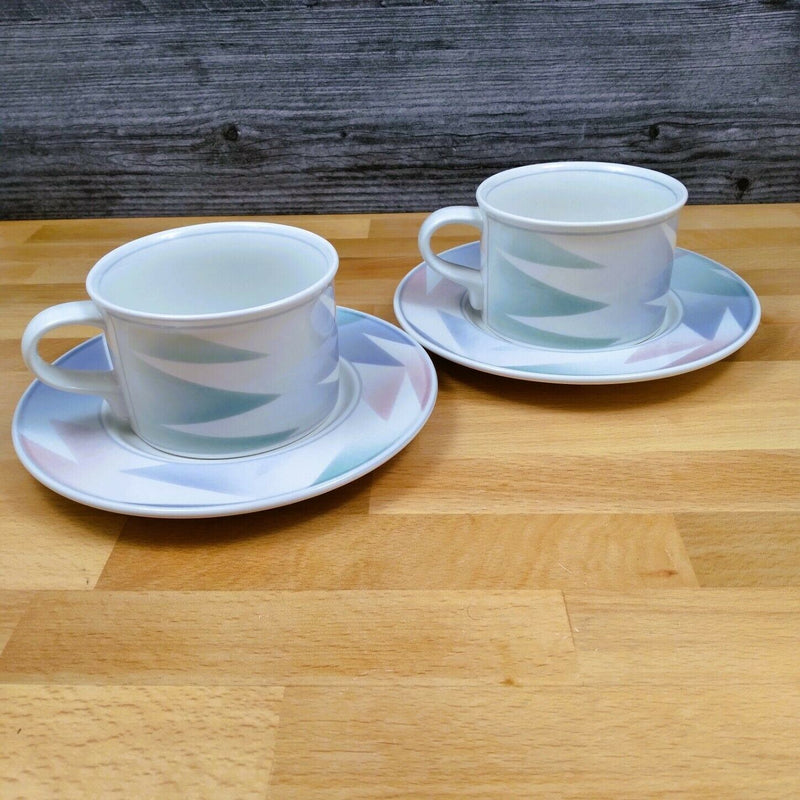 Load image into Gallery viewer, Mikasa Intaglio Fantazz 2 Set Tea Cup and Saucer CAC64 Ceramic Coffee Mug Bergen
