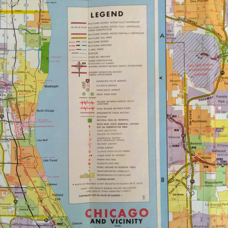 Load image into Gallery viewer, 1977-1978 Official Illinois State Highway Transportation Travel Road Map