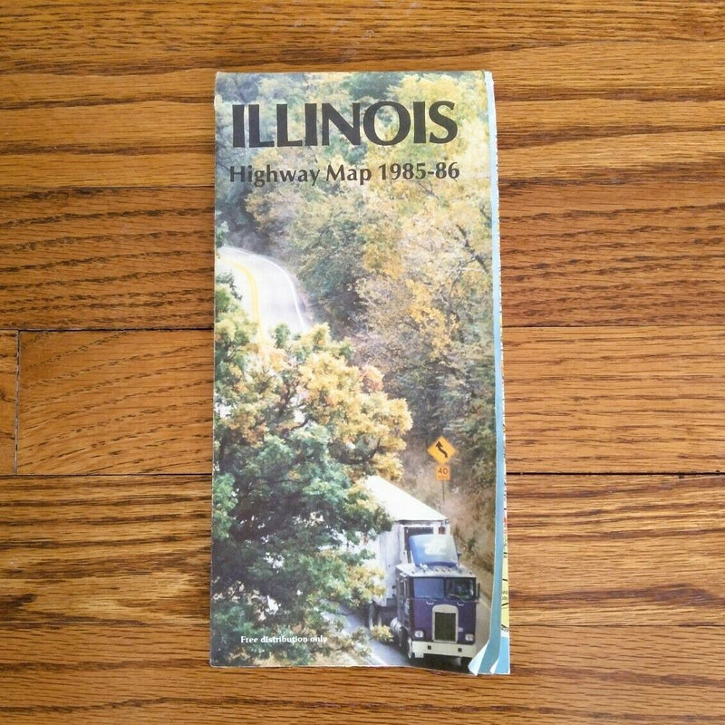 Load image into Gallery viewer, 1985-1986 Official Illinois State Highway Transportation Travel Road Map