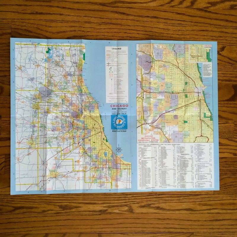 Load image into Gallery viewer, 1968 Illinois State Highway City Supplemental Transportation Travel Road Map
