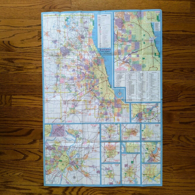 Load image into Gallery viewer, 1973 Official Illinois State Highway Transportation Travel Road Map