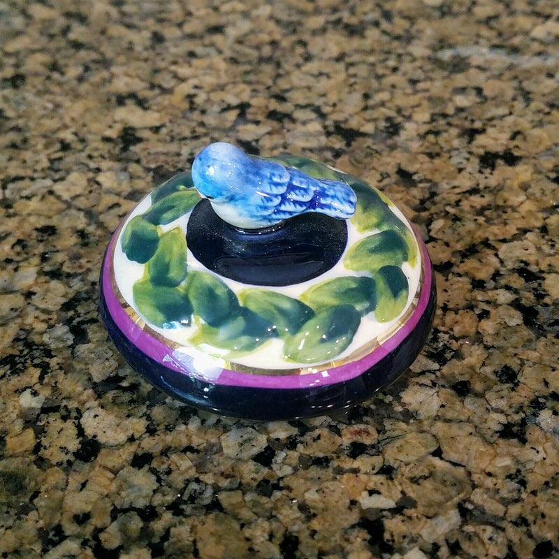 Load image into Gallery viewer, Whisteria Teapot with Blue Bird Ceramic Blue Sky Heather Goldminc Kitchen Decor